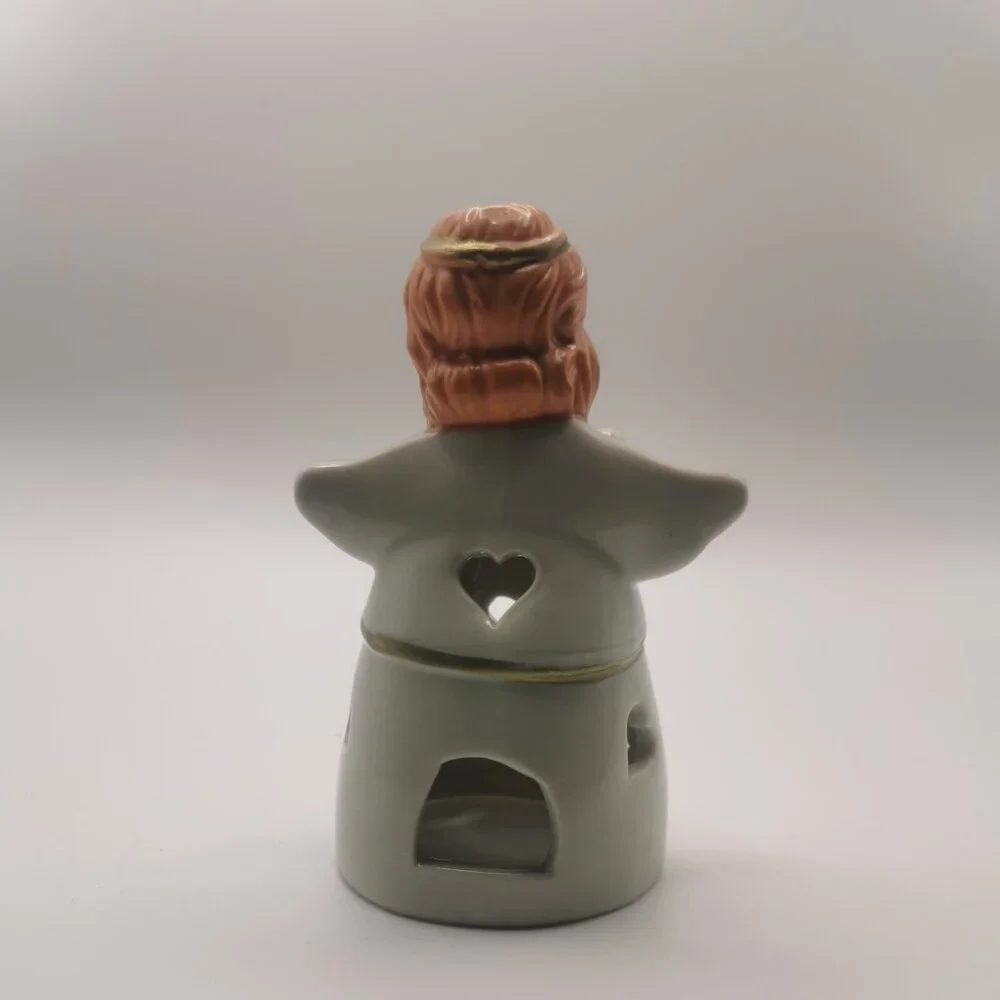 Vintage Pottery Angel 'Joy' Candle Holder -Table‎ Decor -5